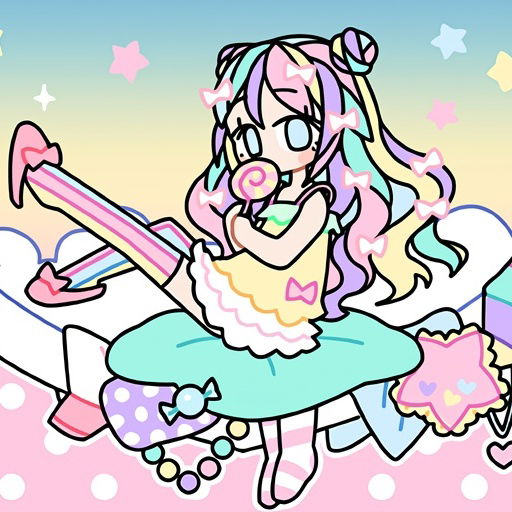 pastel girl dress up